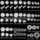 47 Piece Fondant Cake Cookie Plunger Cutter Sugarcraft Flower Leaf Butterfly Heart Shape Decorating Mold