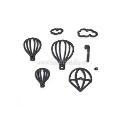 8Pcs/Set Hot Air Balloon Silhouette Cookie Cutter Plastic Fondant for Cake Decoration 8Pcs/Set Hot Air Balloon Silhouette Cookie Cutter Plastic Fondant for Cake Decoration