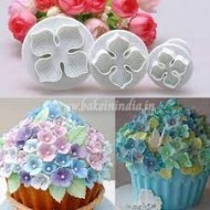 Laurustinus Shape Fondant/Gumpaste Plunger Cutters 3 Pieces Set