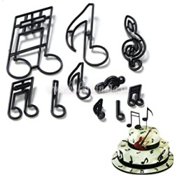 Music Note Silhouette Cookie / Fondant Cake Cutter Set Cake Decoration Tool Music Note Silhouette Cookie / Fondant Cake Cutter Set Cake Decoration Tool