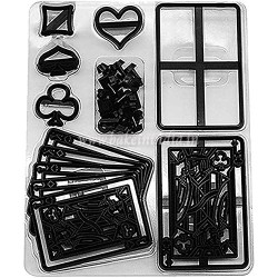 Poker card cookies and sugarcraft fondant cutter cake decorating tools 28 pcs Poker card cookies and sugarcraft fondant cutter cake decorating tools 28 pcs