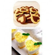 Heart Plastic Shaped Cookie Cutter Multicolor for Fondant Cake & Biscuit (5 Piece Set)