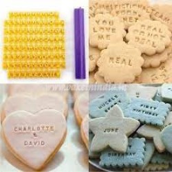 Cookie Press Stamp, Letter and Number Stamps Set for Decorating Cookies, Cake, and Fondant, Baking Cookie Press Stamp, Letter and Number Stamps Set for Decorating Cookies, Cake, and Fondant, Baking