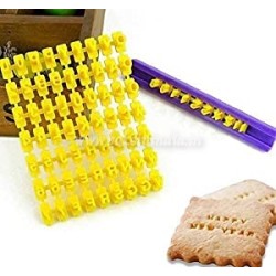 Cookie Press Stamp, Letter and Number Stamps Set for Decorating Cookies, Cake, and Fondant, Baking Cookie Press Stamp, Letter and Number Stamps Set for Decorating Cookies, Cake, and Fondant, Baking