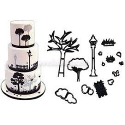 Park/ Tree Theme cookies and sugarcraft fondant cutter cake decorating tools Park/ Tree Theme cookies and sugarcraft fondant cutter cake decorating tools
