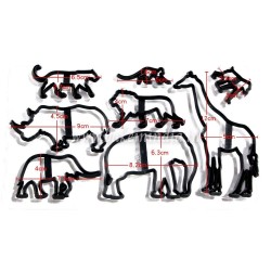 Wild Life Safari Animal Theme Silhouette Cutter Set Cake Decoration Wild Life Safari Animal Theme Silhouette Cutter Set Cake Decoration