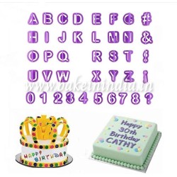 Alphabet Letter & Number Cutters for Cookies and Fondant (40 Pcs Set)