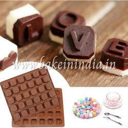 Alphabets Silicon Chocolate Mold (Upper case) 