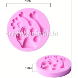 Paw Bone Shape Fondant Decorating Baking Chocolate/ Silicon