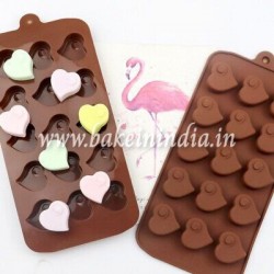 Chocolate Heart Swirl Silicone Chocolate Candy Mould