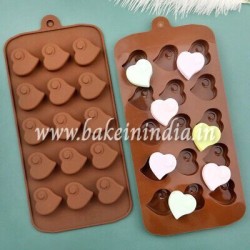 Chocolate Heart Swirl Silicone Chocolate Candy Mould