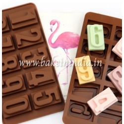 Number Shape Silicon Chocolate Mould For Cake Decoration.