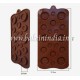 Silicone Button Shape Chocolate Mould, (19 Cavities)