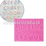 Curly Alphabet Silicon Fondant Mould for cake decoration