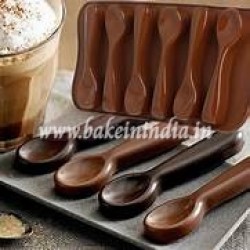 Spoon Shape  Chocolate and Silicone Mould