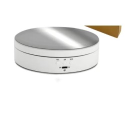 cAKE DECOR™ 6 inch 360° Degree Electric Turntable Rotating Display Stand USB Charging cAKE DECOR™ 6 inch 360° Degree Electric Turntable Rotating Display Stand USB Charging