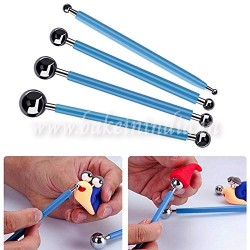 Decorating Modelling Ball Tool Set of 4pcs  (Stainless Steel)  Decorating Modelling Ball Tool Set of 4pcs  (Stainless Steel)
