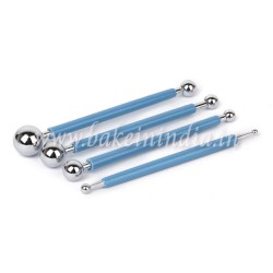 Decorating Modelling Ball Tool Set of 4pcs  (Stainless Steel)  Decorating Modelling Ball Tool Set of 4pcs  (Stainless Steel)