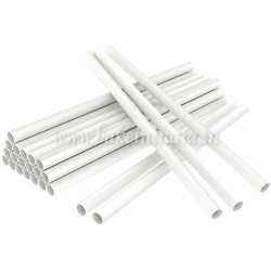Plastic Dowel Rods for Tiered Cake Construction (Pack of 8 Pieces White) 30cm x 12mm