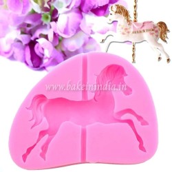 Silicone 3D Running Horse Fondant Clay Marzipan Gum paste Mould Silicone 3D Running Horse Fondant Clay Marzipan Gum paste Mould