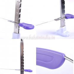 Adjustable Cake Slicer Cutter and Leveler with Unbreakable Stainless Steel Adjustable Cake Slicer Cutter and Leveler with Unbreakable Stainless Steel