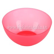 Plastic Solid Mixing Bowl, 1 Piece, Random colour, 18.5 cm Diameter