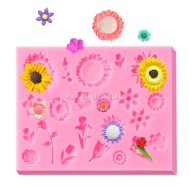 Flower Silicon Fondant Mould for Cake Decorating