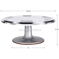 Stainless Steel 360 Degree Heavy Rotating Cake Stand || Decorating Turntable for Cake Baking Decoration Stainless Steel 360 Degree Heavy Rotating Cake Stand || Decorating Turntable for Cake Baking Decoration