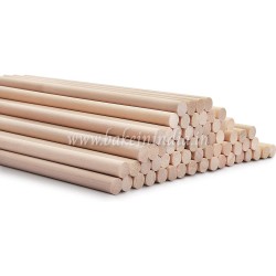 Wooden Sticks Wood Dowel Rods 6 Pieces 30cm x 12mm