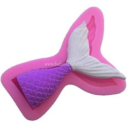 Silicone Mermaid Fish Tail Fondant Resin Marzipan Clay Mould (Small Size)