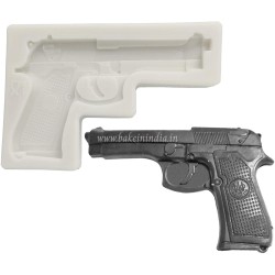 Pistol Shaped Silicone Fondant Mold Pistol Shaped Silicone Fondant Mold