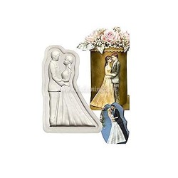 Wedding Couple Silicon Fondant Mould for Cake Decoration Wedding Couple Silicon Fondant Mould for Cake Decoration