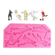Football Player Set Silicon/Fondant Mold for Cake Decorating