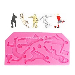 Football Player Set Silicon/Fondant Mold for Cake Decorating Football Player Set Silicon/Fondant Mold for Cake Decorating