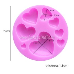 Heart Shaped Silicon Mold Fondant Cake Tool Heart Shaped Silicon Mold Fondant Cake Tool
